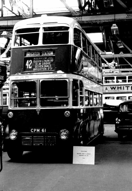 Brighton trolleybus at Clapham Museum - 7 May 1961