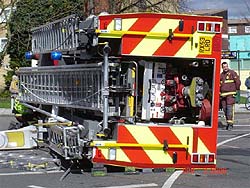 Fire Engine Accident in New Malden