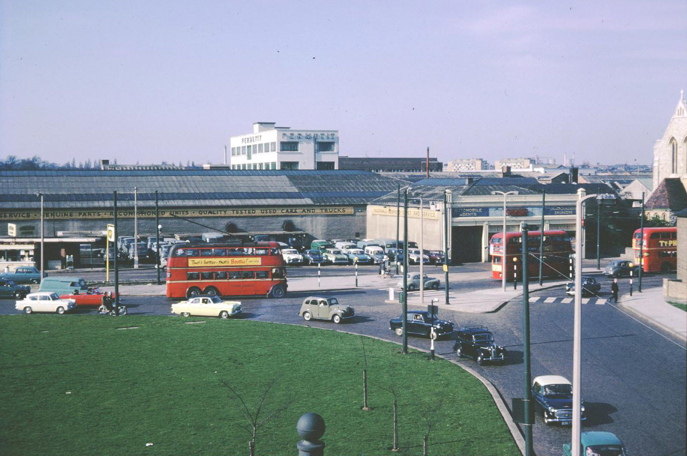 A view from Chiswick Flyover - 1962
