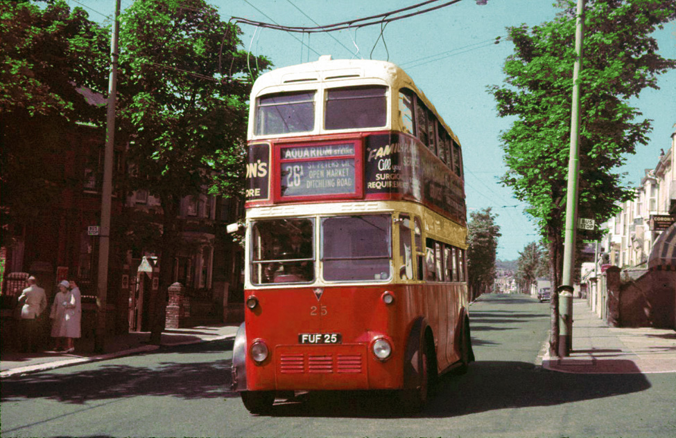  Trolleybus in Hollingdean Road 