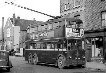 London Trolleybus #1063 in Putney