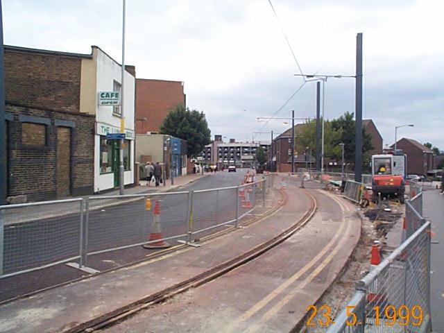 Tamworth Road viewed from West Croydon end