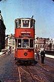  London Tram 1908 on Southwark Bridge 