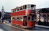 London tram at Southwark Bridge terminus