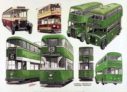Images of Liverpools Buses and Trams