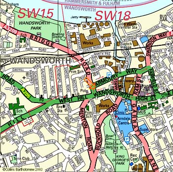 Map of Putney - Click now for an enlarged version
